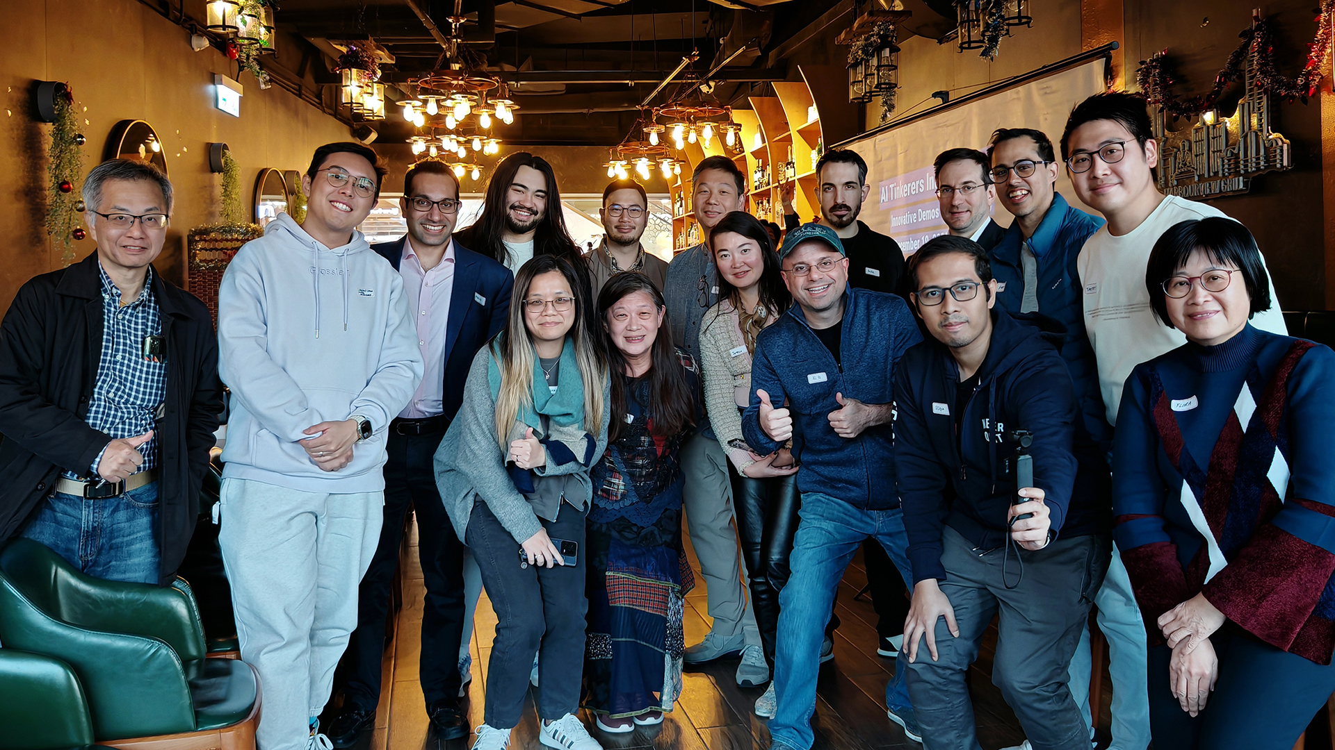 Timothy Chau speaking at an AI event